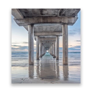 Tablou Canvas - Peisaj, Mare, Valuri, Pod, 60 x 60 cm
