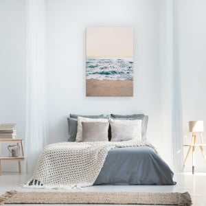 Tablou canvas - Peisaj, Natura, Mare, Valuri, Nisip, Apus De Soare Ii, 40 x 60 cm - Img 3