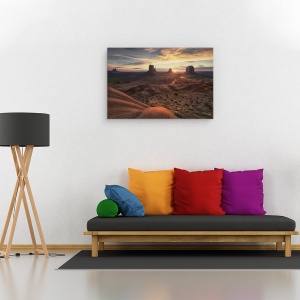 Tablou canvas - Peisajul Viselor Mele, Arizona, SUA, Vale, Navajo, 40 x 60 cm - Img 2