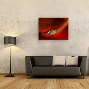 Tablou canvas - Picatura, Rosu, Pana, 50 x 70 cm - Img 2