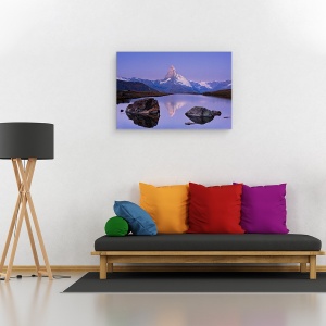 Tablou canvas - Prima Atingere, Alpii, Elvetia, Varf, Munte, 60 x 90 cm - Img 2