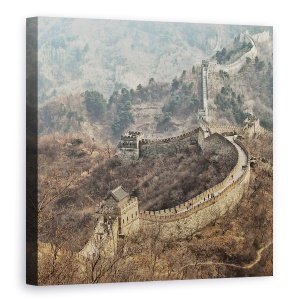 Tablou canvas - Primavara Timpurie In Mutianyu, China, Mare Zid Chinezesc, Arhitectura, 60 x 60 cm