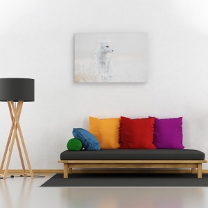 Tablou canvas - Privind In Jur, Animal, Vulpe, Dragut, Punct, 60 x 90 cm - Img 2