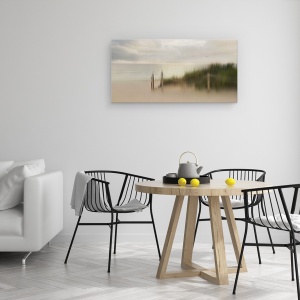 Tablou canvas - Pui De Pasare, Mare, Cer, Apa, Zori De Zi, Panorama, 50 x 100 cm - Img 4