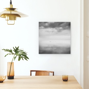 Tablou canvas - Saizeci De Nuante De Gri, Peisaj Marin, Apa, Ocean, 60 x 60 cm - Img 4