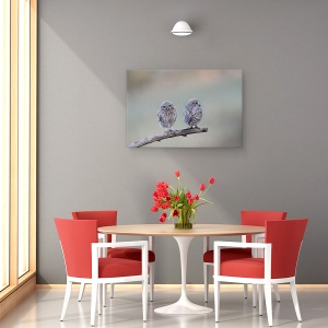 Tablou canvas - Salbatic, Dragut, Salbatic, Bufnita, Pasare, Natura, 80 x 120 cm - Img 4