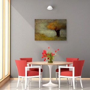 Tablou canvas - Salcie, Copac, Zona De Apa, Pictor, 80 x 120 cm - Img 4