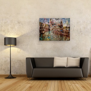 Tablou canvas - Sfanta Indie, Multime, Calatorie, Turism, Dezordine, 50 x 70 cm - Img 2