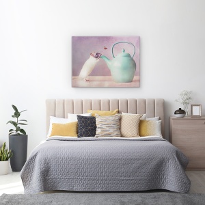 Tablou Canvas - Snoozy, Sobolan, Rozatoare, Ceainic, 60 x 80 cm - Img 3