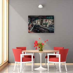 Tablou canvas - Soferul De Taxi, Cuba, Havana, Malecon, 60 x 90 cm - Img 4