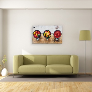 Tablou canvas - Sos De Rosii De Casa, Alimente, Natura Moarta, 50 x 80 cm - Img 2