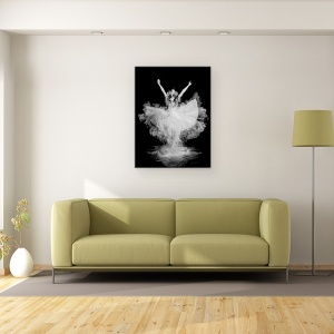 Tablou canvas - Spargerea Pulberelor, Praf, Faina, Balerina, Balet, 60 x 80 cm - Img 2