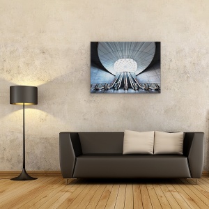 Tablou canvas - Statia Malma, Scara Rulanta, Arhitectura, Perspectiva, Subteran, Metrou, 60 x 80 cm - Img 2