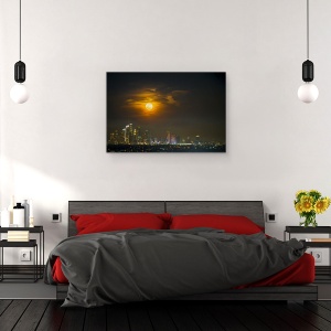 Tablou canvas - Super Luna, Nor, Incetosat, Centru, 60 x 90 cm - Img 3