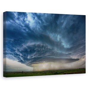Tablou canvas - Supercelula Montana, Furtuna, Supercelula, Vremea, Peisaj, 80 x 120 cm