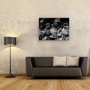 Tablou canvas - Trece Cu Vederea, Steampunk, Palarii, Magazin, Cumparaturi, Ochelari, 75 x 100 cm - Img 2