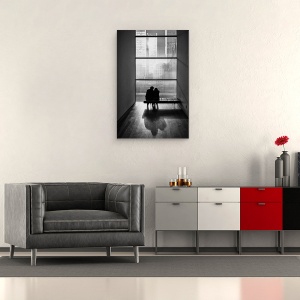 Tablou canvas - Tu Si Eu, Silueta, Nyc, Cer, Moma, Figura, 40 x 60 cm - Img 2