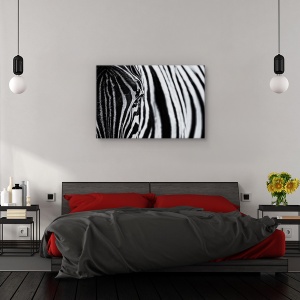 Tablou canvas - Un colt de natura, Animal, Zebra, Dungi, Linii, 60 x 90 cm - Img 3