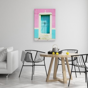 Tablou canvas - Usa San Miguel, Albastru, Roz, 80 x 120 cm - Img 4