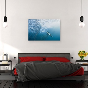 Tablou canvas - Vanator Si Vanat, Scalar, Peste, Vanatoare, 40 x 60 cm - Img 3