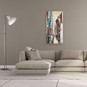Tablou canvas - Venetia, Oras, Canalul Ingust, Pictura, 50 x 100 cm - Img 2