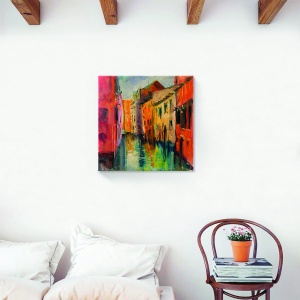 tablou decorativ Veneția pe canvas 60x60 cm