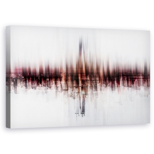 Tablou canvas - Viziunea Mea, New York, Rosu, Cer, Peisaj Urban, 50 x 80 cm