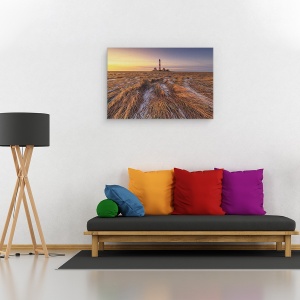 Tablou canvas - Westerheversand, Far, Germania, Apus De Soare, Peisaj, 60 x 90 cm - Img 2