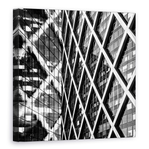 Tablou canvas - X Factor, Abstract, Linii, Arhitectura, Structura, 90 x 90 cm