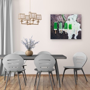 Tablou canvas - Zece Minute, Alimente, Verde, Stare De Spirit, Topit, Topire, 60 x 75 cm - Img 4