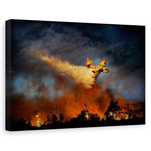 Tablou canvas - Zid De Foc, Flacara, Dezastru, Catastrofa, Accident, 60 x 90 cm