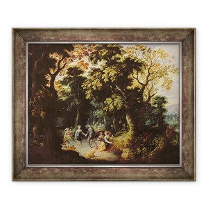 Tablou inramat - Abraham Govaerts - Dansul in padure, 70 x 85 cm
