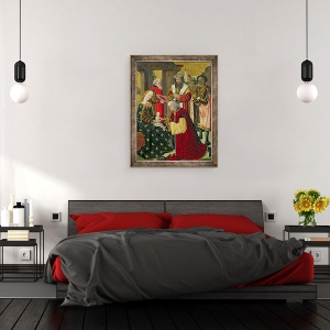 Tablou inramat - Absolon Stumme - Adorarea Magilor, de la Altarul Domului, 70 x 90 cm - Img 3