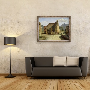 Tablou inramat - Achille Etna Michallon - Forumul Pompei, 60 x 80 cm - Img 2