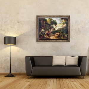 Tablou inramat - Achille Etna Michallon - Henri IV 1553-1610 si capitanul Michau, 60 x 80 cm - Img 2