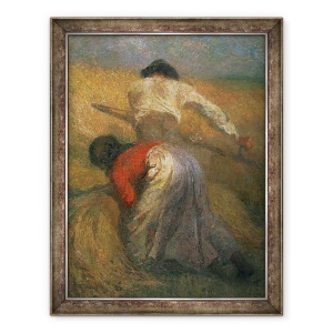 Tablou inramat - Adolphe Joseph Thomas Monticelli - Recoltarea, 70 x 90 cm