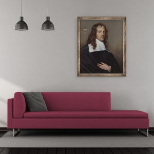 Tablou inramat - Adriaen Hanneman - Portret De Nicolas van der Haer, 50 x 60 cm - Img 2