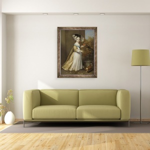 Tablou inramat - Adriaen Hanneman - William al III-lea, Print de Orange, ca un copil, 70 x 90 cm - Img 2