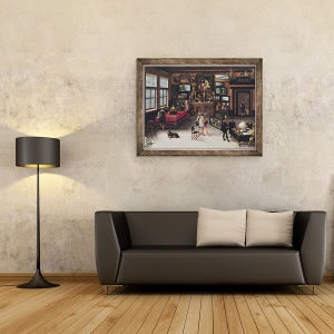 Tablou inramat - Adriaen van Stalbemt - stiinta si Arte, 60 x 80 cm - Img 2