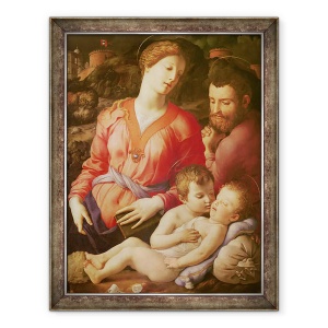Tablou inramat - Agnolo di Cosimo Bronzino - Sfanta familie Panciatichi, 70 x 90 cm
