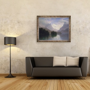 Tablou inramat - Albert Bierstadt - Scene de, 70 x 90 cm - Img 2