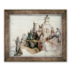 Tablou inramat - Albrecht Durer - Castelul fortificat, 70 x 85 cm