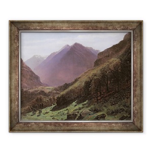 Tablou inramat - Alexandre Calame - Studii montane, 70 x 85 cm