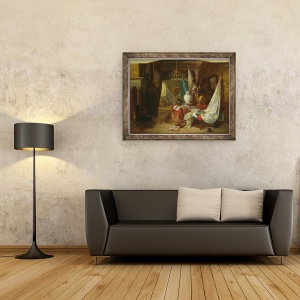 Tablou inramat - Alexandre Couder - Interior, 60 x 80 cm - Img 2
