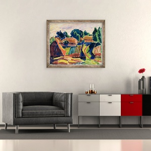 Tablou inramat - Alexej von Jawlensky - peisaj, 50 x 60 cm - Img 2