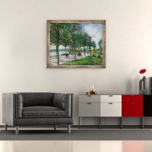 Tablou inramat - Alfred Sisley - Allée De Castani, 50 x 60 cm - Img 2