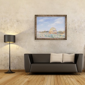 Tablou inramat - Alfred Sisley - Capita de fan pe malurile Loingului, 60 x 80 cm - Img 2