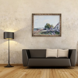 Tablou inramat - Alfred Sisley - Saint Mammès-Morning, 70 x 90 cm - Img 2