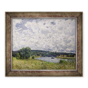 Tablou inramat - Alfred Sisley - Sena de la Suresnes, 70 x 85 cm