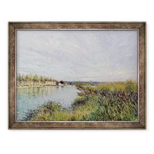Tablou inramat - Alfred Sisley - Vedere de Saint-Mammes, 70 x 90 cm